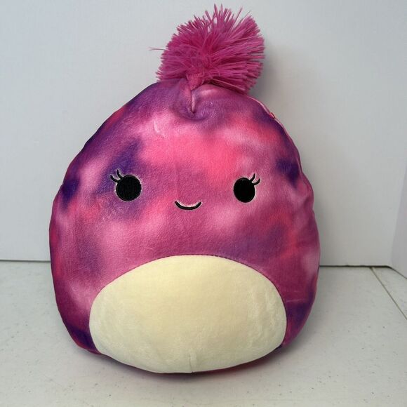 Squishmallows‎ 10" Lovisa Gecko Tie Dye Lizard Plush Squishdoo Mohawk - Picture 1 of 6